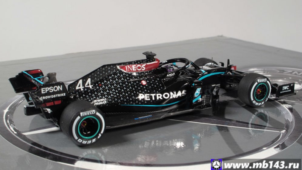 Lewis Hamilton 1/43 Scale Spark S6477 Mercedes AMG W11 Winner British GP 2020 