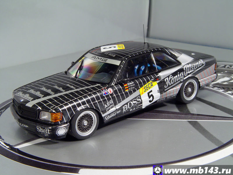 Mercedes 500 SEC AMG Spa 1989 H.Heyer #5 1:43 AUTOart neu & OVP 68931 